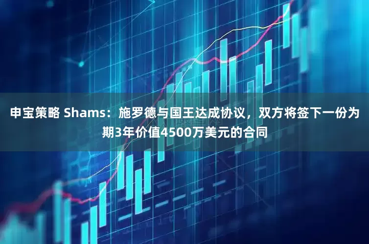 申宝策略 Shams：施罗德与国王达成协议，双方将签下一份为期3年价值4500万美元的合同