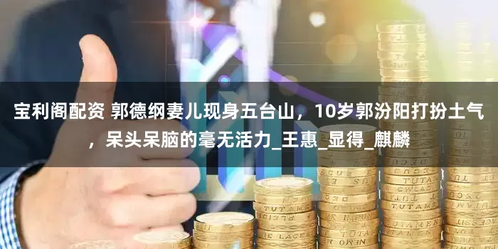 宝利阁配资 郭德纲妻儿现身五台山，10岁郭汾阳打扮土气，呆头呆脑的毫无活力_王惠_显得_麒麟